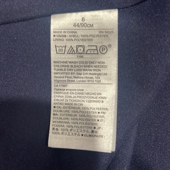 Banana Republic Floral Flare Skirt, Polyester, Lined, Navy Combo, Size 6 - Picture 7 of 8